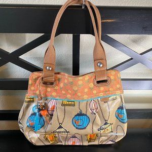 Fossil coated canvas Key-Per tote